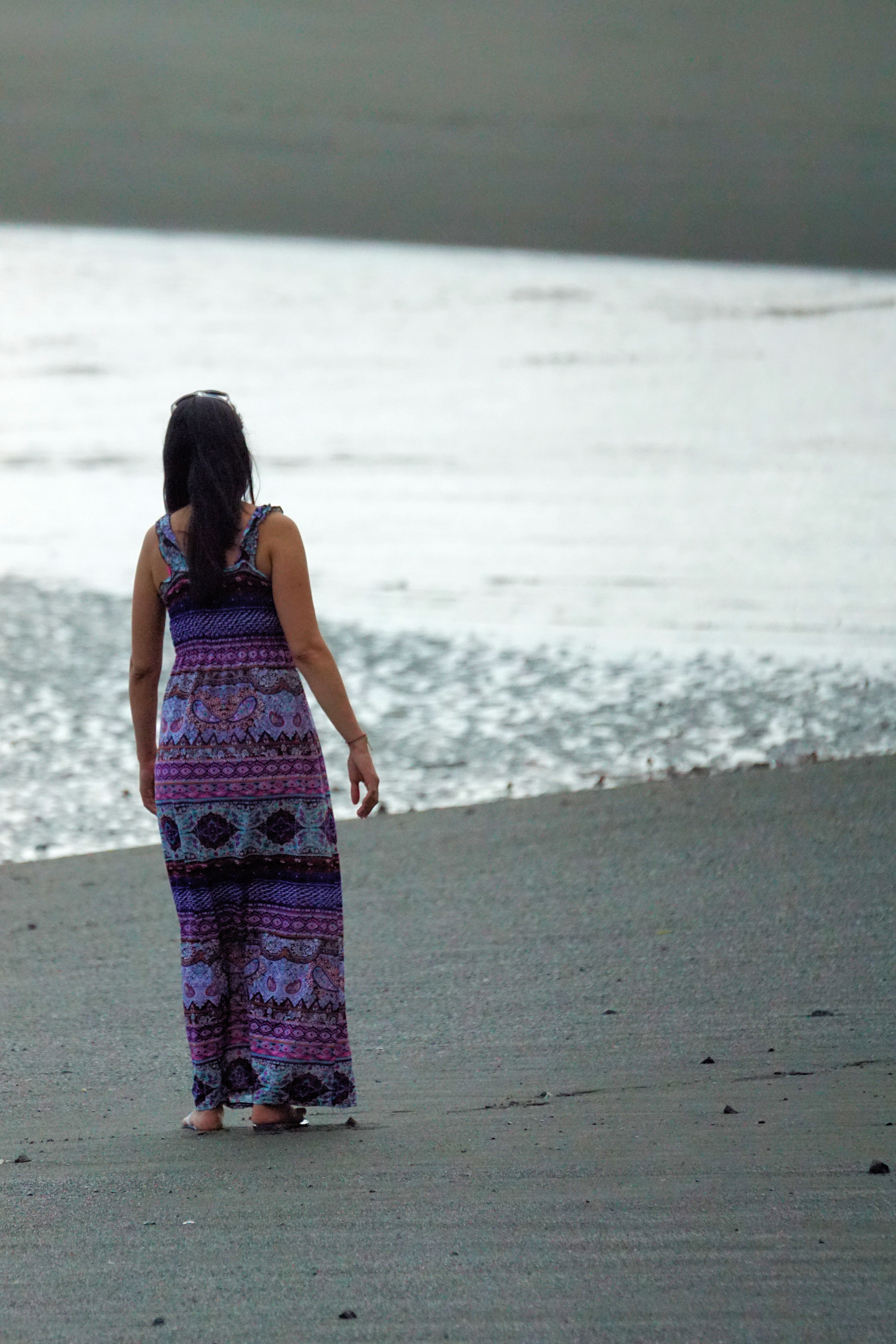 costa rica woman on beach